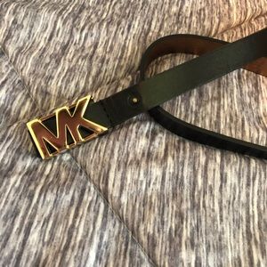 Michael Kors Black Logo Belt